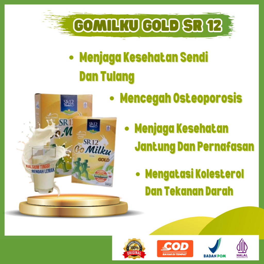 

Susu Kesehatan Gamilku Gold Original Solusi atasi Nyeri Sendi dan Tulang (Ready Stock 100%)