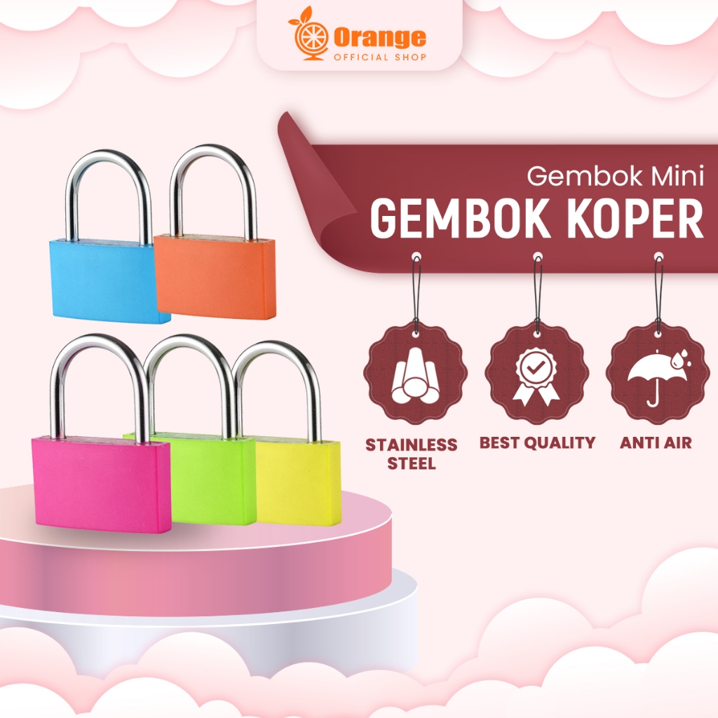 Gembok Mini Warna Warni Gembok Kecil Gembok koper