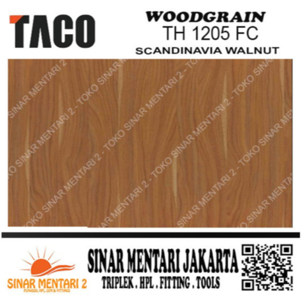 TACO HPL WOODGRAIN TH 1205 FC SCANDINAVIA WALNUT
