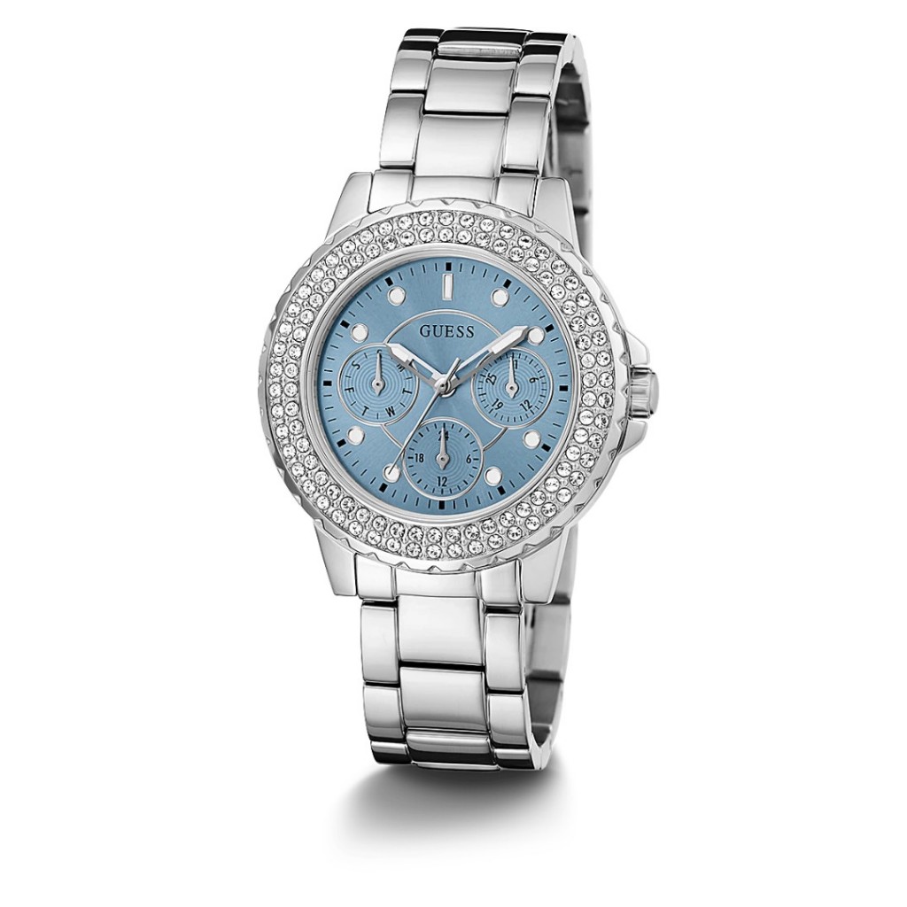 Original 100%. Guess GW0410L1 Crown Jewel Jam Tangan Wanita Analog Biru