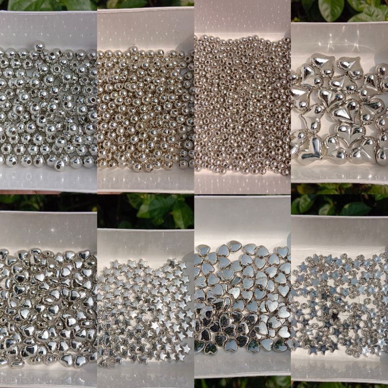 Manik silver manik toping silver beads premium