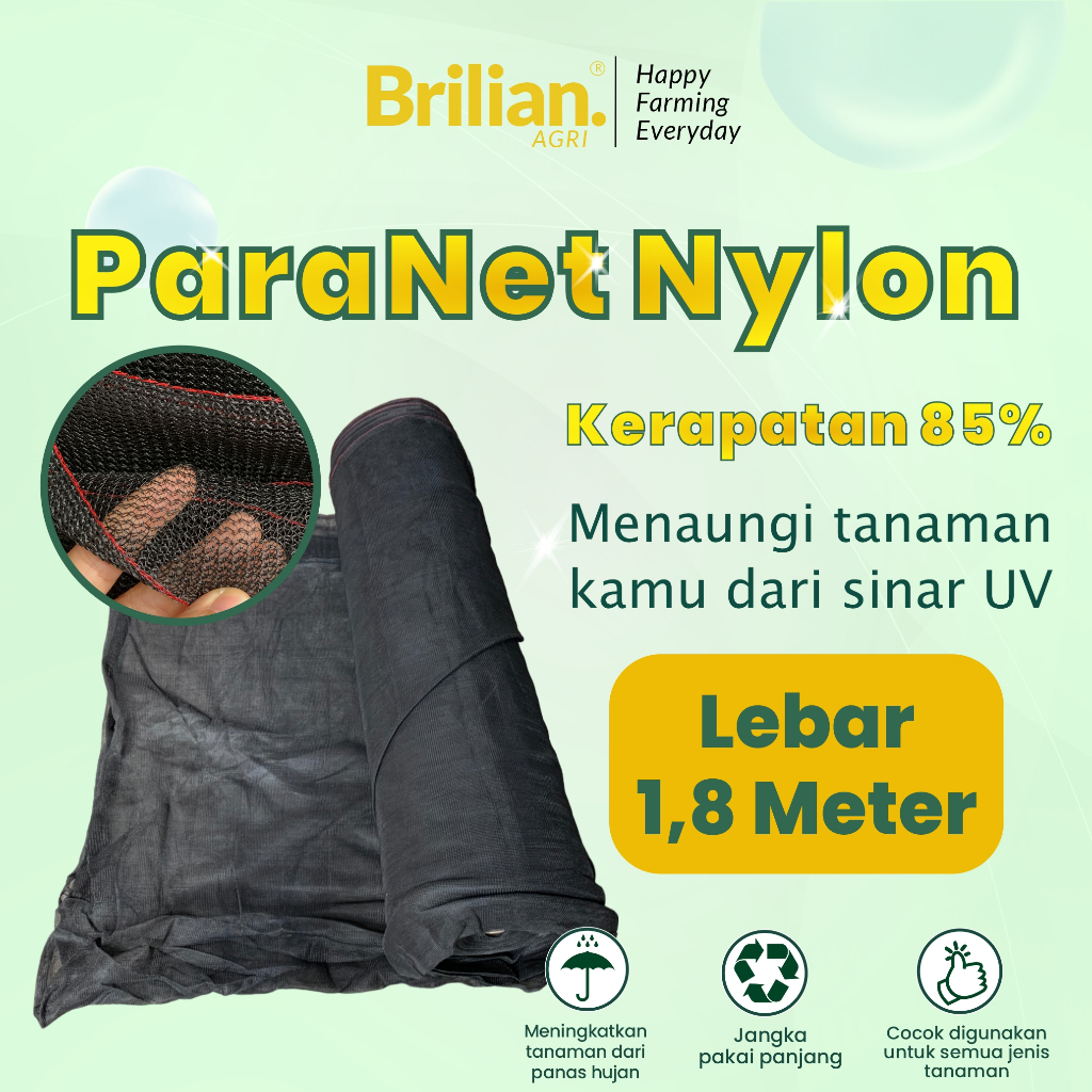 BRILIAN -  Paranet Nylon Lebar 1.8 Meter 85%
