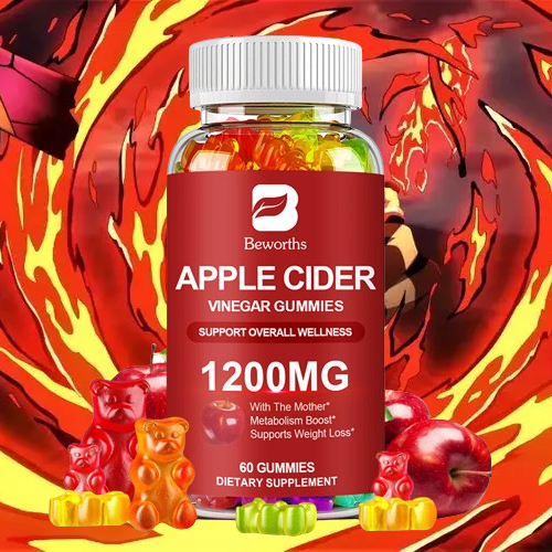 Permen Karet Cuka Sari Apel untuk Mendukung Pencernaan dan Metabolisme Tubuh Rasa Apel Alami 1200mg
