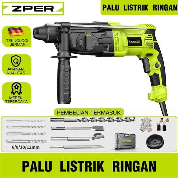 ZPER Bor listrik Mesin Bor Palu Listrik Rotary Hammer Untuk Bobok Beton Tembok ZP001
