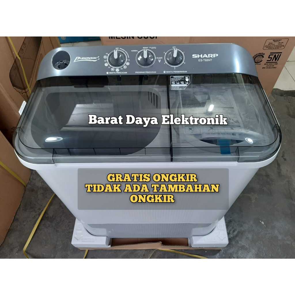 Sharp Mesin Cuci 2 Tabung Sharp Puremagic ES-65NT