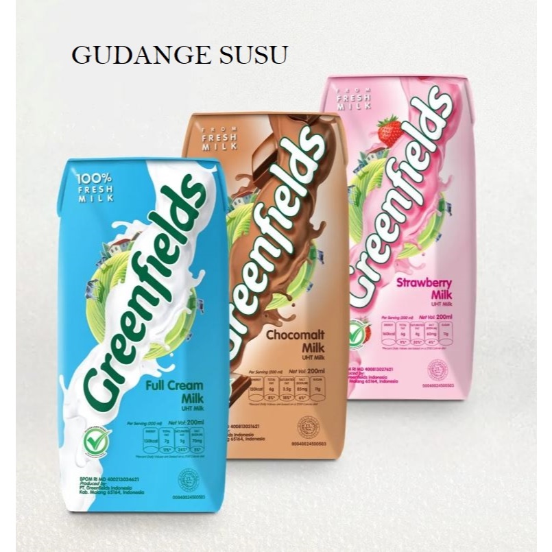 

Susu UHT Greenfields 200ml - [1 Dus/32 pcs]