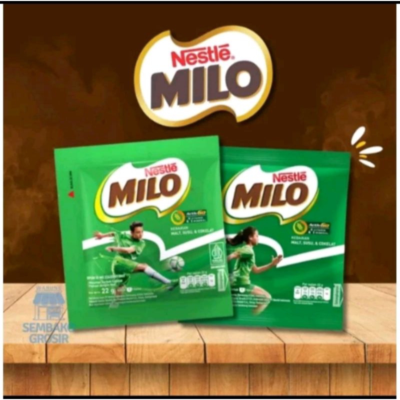 

milo sachet kemasan 22gram isi 10