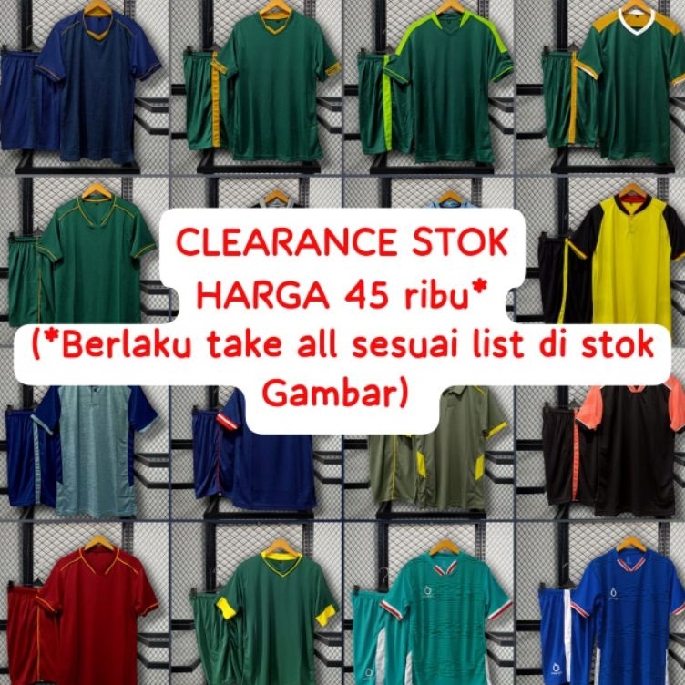 ON SALE PROMO TERBATAS STELAN JERSEY FUTSAL JERSEY BOLA LARVA APPAREL OBRAL HABISIN STOK KODE F8Y1