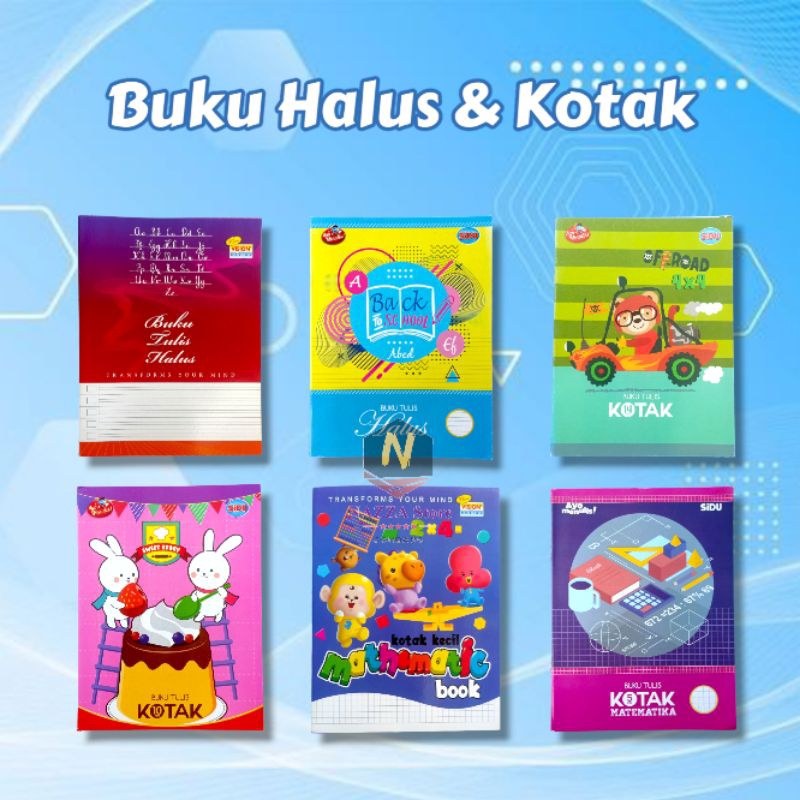 

Buku Halus Strimin Kotak 5mm 10mm 14mm ECER 1 pcs 38 lembar