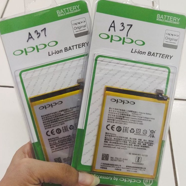 KODE P22Z Batre Baterai HP OPPO A37  OPPO A37F ORIGINAL 1 BLP615  Batu Battery Batrei Batere Batrai 
