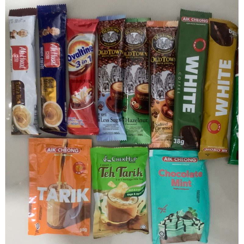 

Sachet Old Town | Ovaltine | Ah Huat | Chek Hup