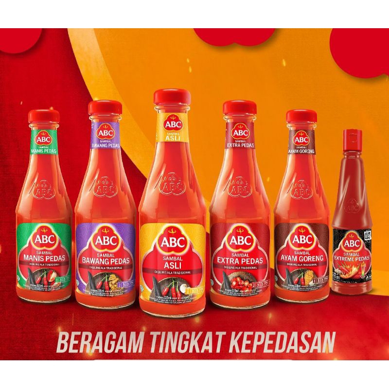 

abc sambal asli || extra pedas || extreme pedas 335ml