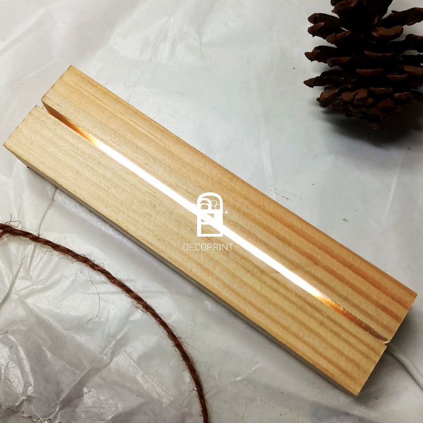 Khusus Stand Akrilik LED Kayu Dudukan Akrilik Stand Kayu Jati Belanda Dudukan Kayu Jati Belanda Phot