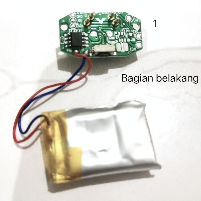 Modul mesin pcb charger baterai 3,7 volt - 5 volt plus baterai Lubang cas type iphone kondisi copota