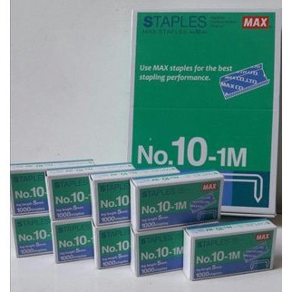 

KODE C8U6 Isi Staples Refill Staples Kecil Merk MAX No 1 Isi 2 box