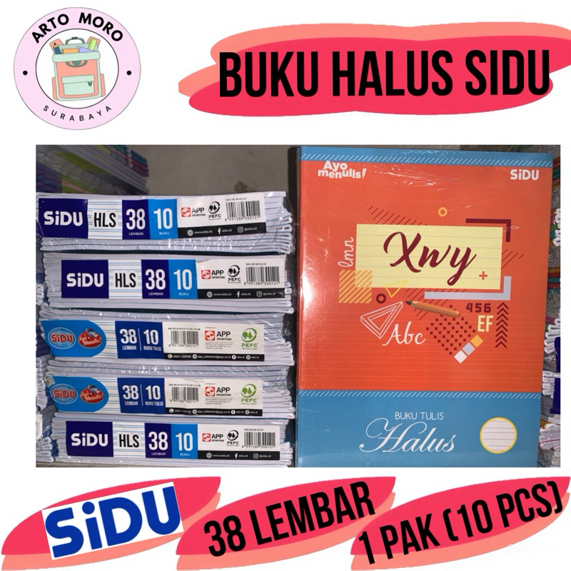 

BUKU HALUS SIDU 38 LEMBAR (1 PAK) READY STOCK SURABAYA