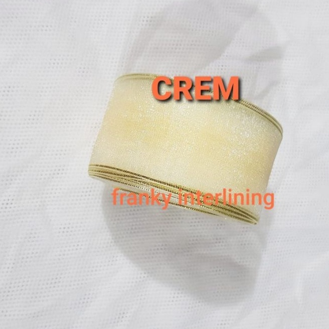 

Terbaik Pita Organdi List Gold Lebar 4cm 15 Isi 18meter Per Roll