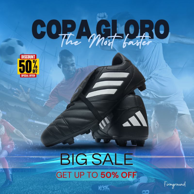 SEPATU BOLA - ADIDAS Copa Gloro FG Core Black SEPATU PRIA Model ABADI