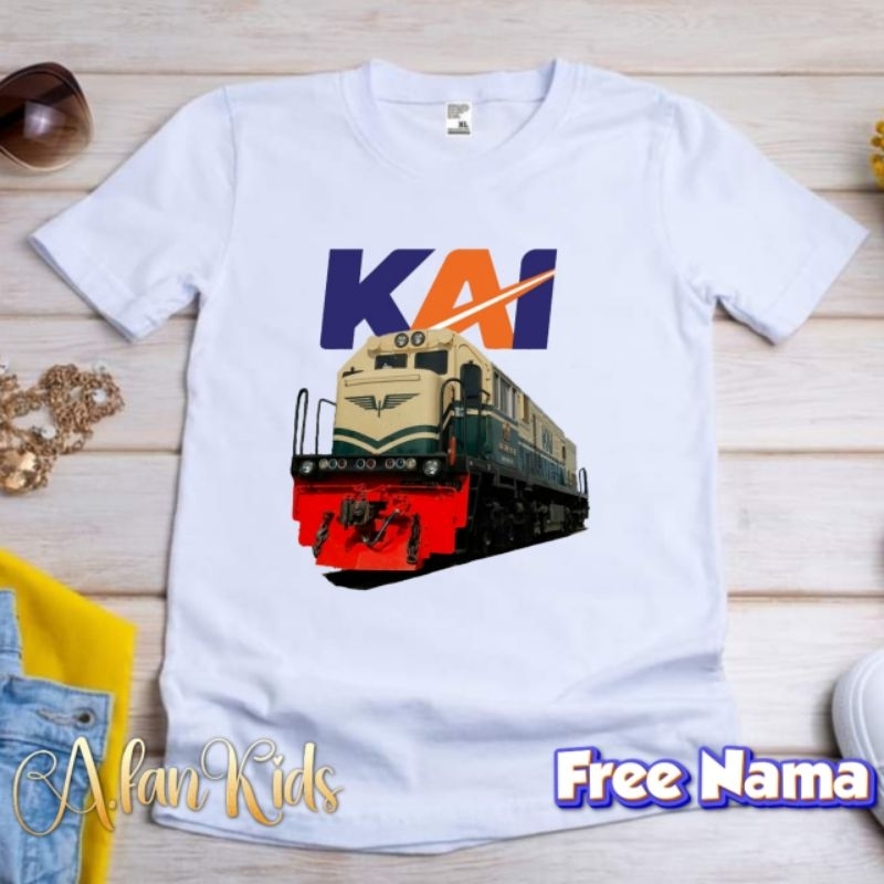 BAJU KERETA API KAOS ANAK