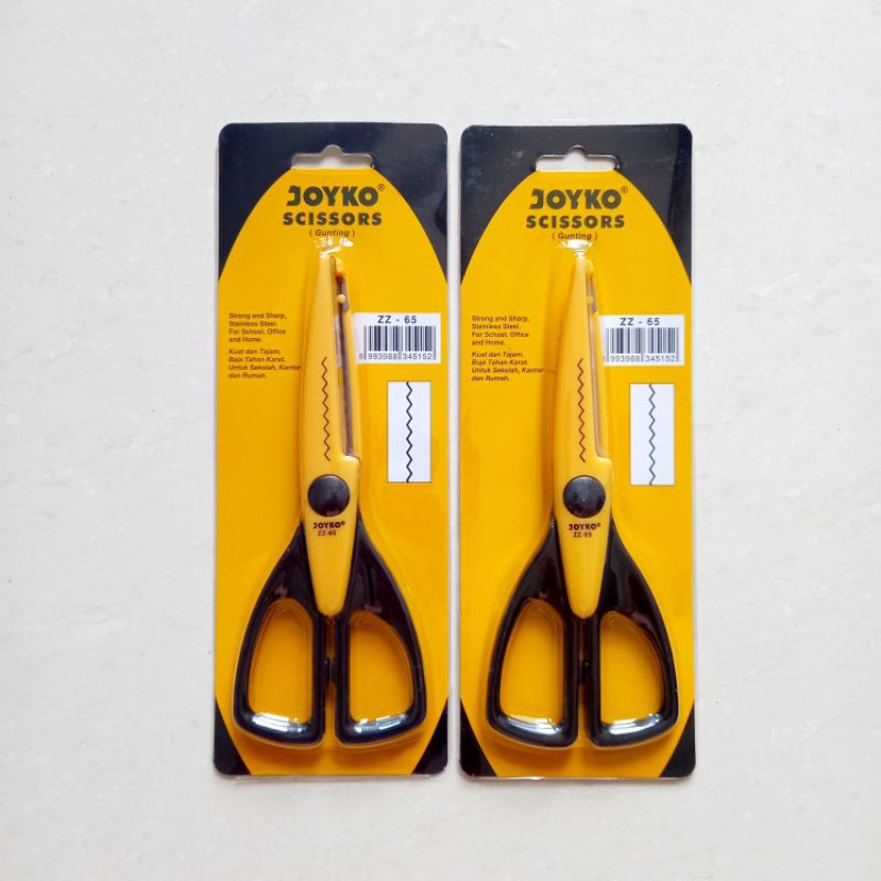 

[ ECER MURAH ] Gunting Gerigi / Scissors Zig Zag - Joyko ZZ-65