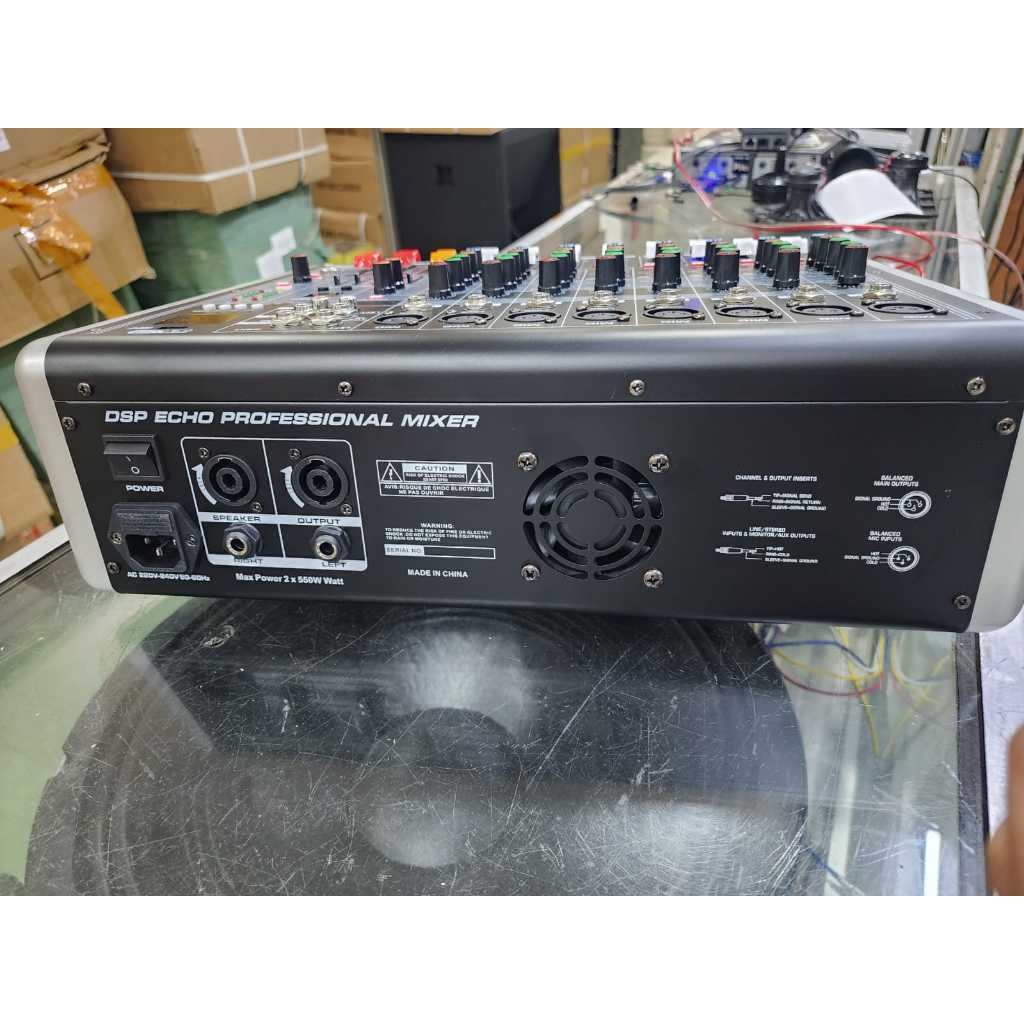 POWER MIXER BLACK SPIDER ML 803 / ML803 8 CHANNEL ORIGINAL BLACKSPIDER