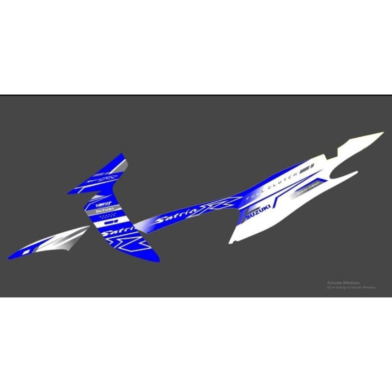 STRIPING SATRIA HIU CUSTOM HOLOGRAM