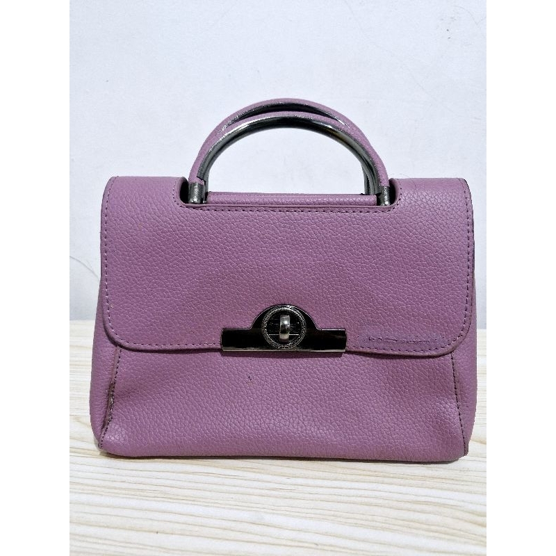 Hand Bag Ungu Tas Import