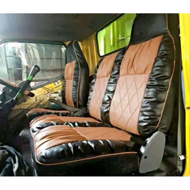 sarung jok mobil truk canter model sofa