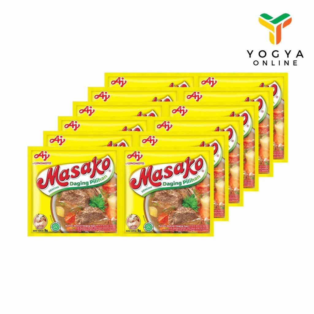 

Masako Sapi 12X9 Gram Kaldu Kebutuhan Memasak