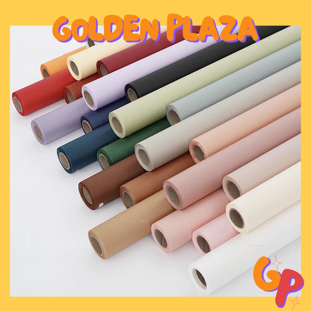 

Kertas Buket Bunga Kertas Wajik Roll Solid Color Flower Wrapping Paper Solid Roll Florist KB6297