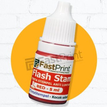 

Tinta Stempel Flash WARNA RED / MERAH 5ml Anti Luntur