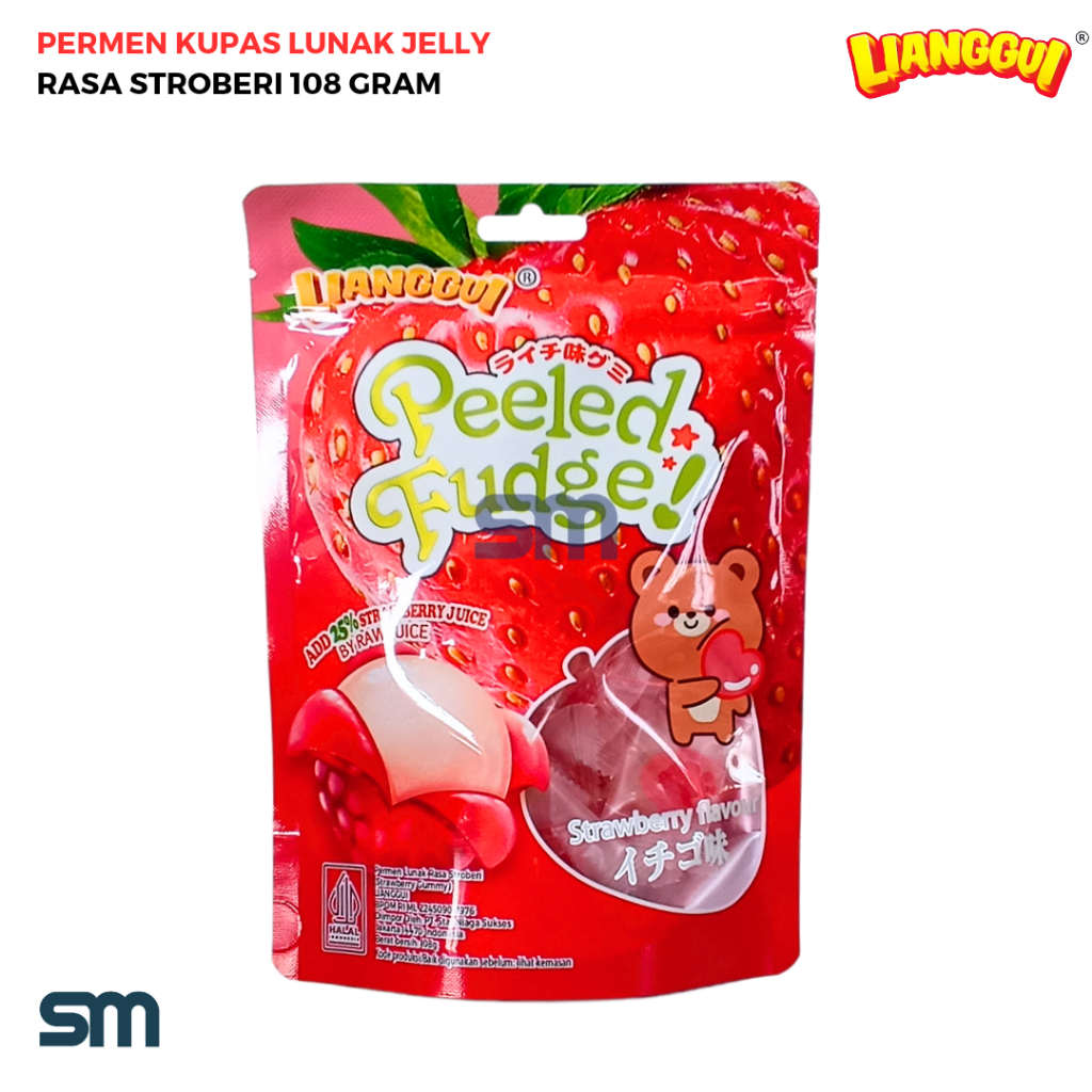 

LIANGGUI PERMEN KUPAS PEELED FUDGE LUNAK JELLY ANEKA RASA BUAH 108 GRAM