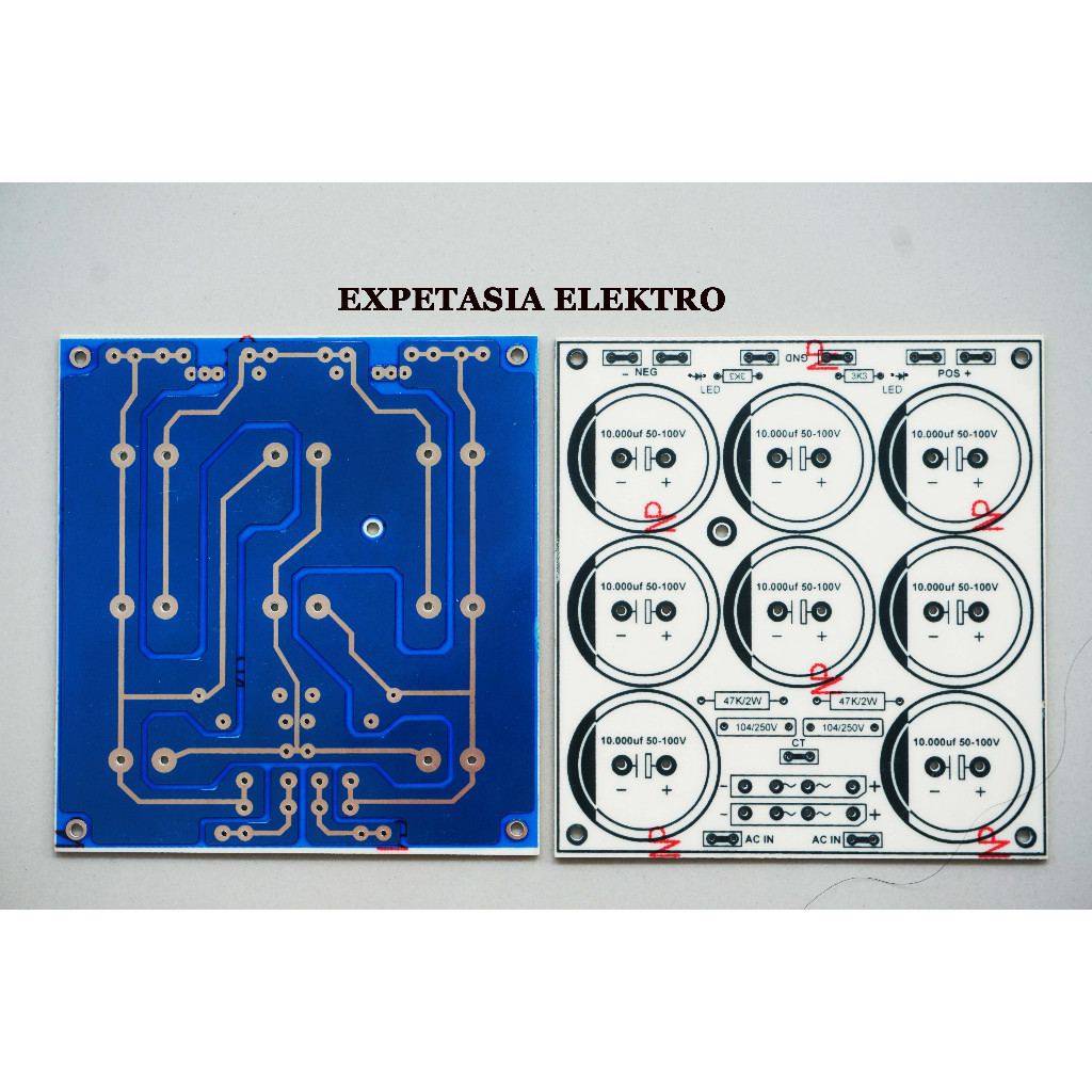PCB Capasitor Power Bank 8 Elco 10000uf/100v