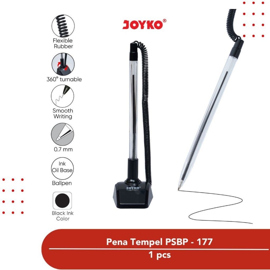 

Pen Stand / Pulpen / Pena Joyko PSBP-177 / 0.7 mm / Pulpen Tempel / Pentstand Joyko