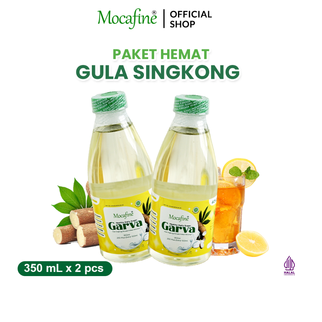 

MOCAFINE Gula Singkong - Rendah Kalori - Aman Diabetes - 2 pcs
