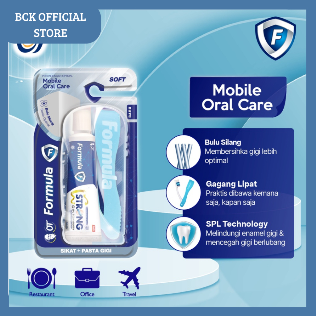 Sikat Gigi Travel Size/ Formula Sikat Gigi Flip Mobile Oral Care (PCS)