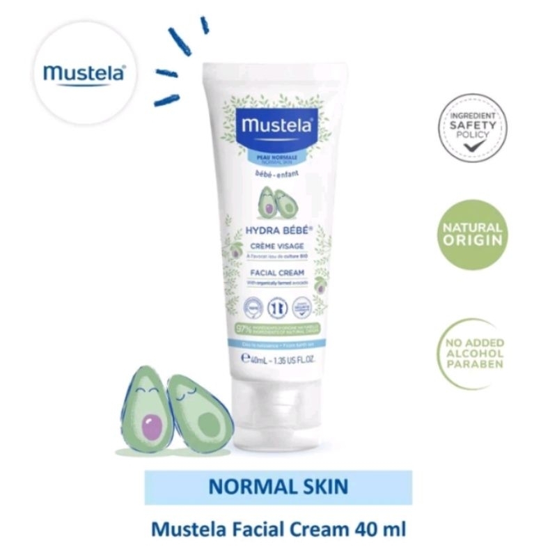 Mustela Facial Cream 40mL / Cream Muka Khusus Bayi