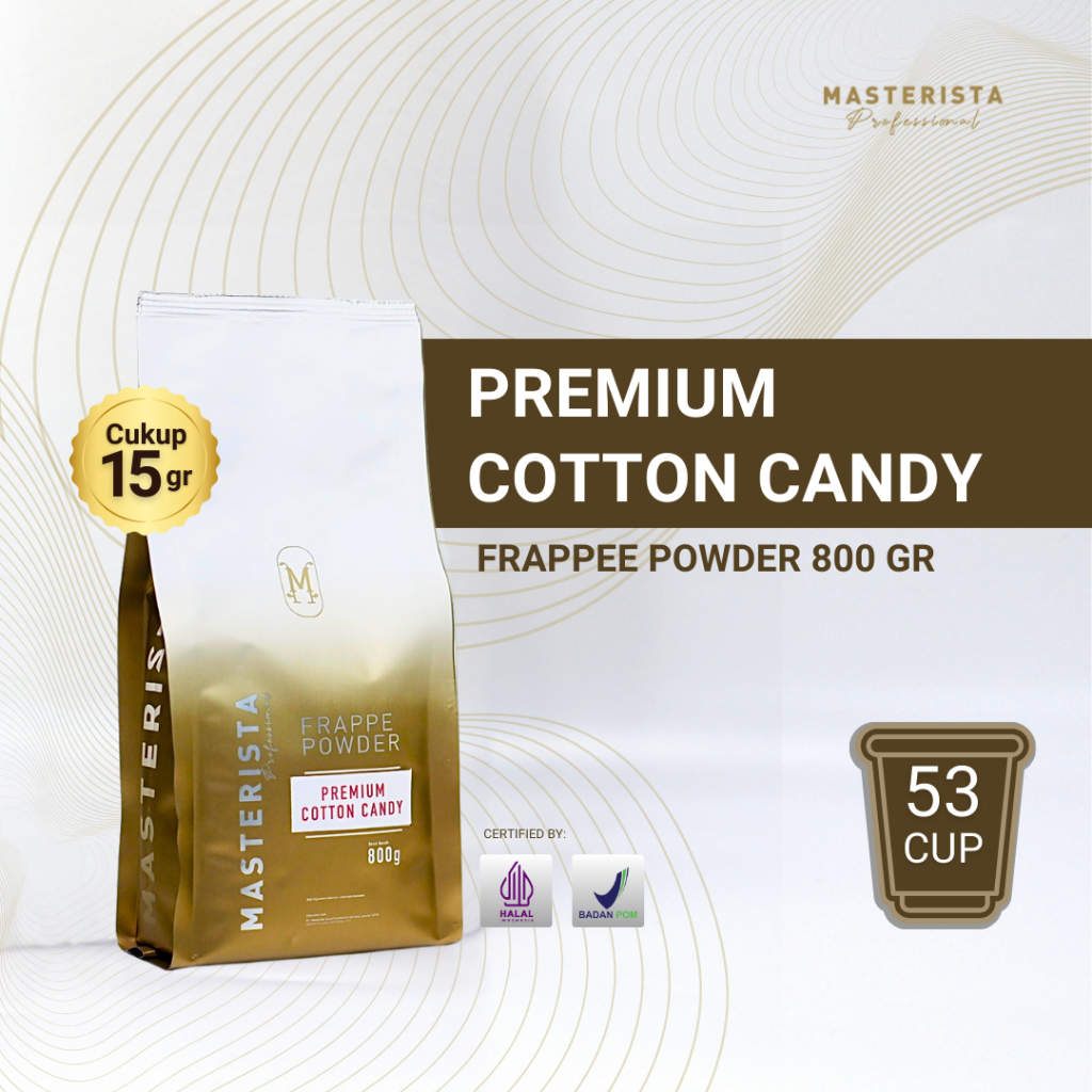 Masterista Bubuk Minuman Premium Cotton Candy Masterista 800gr