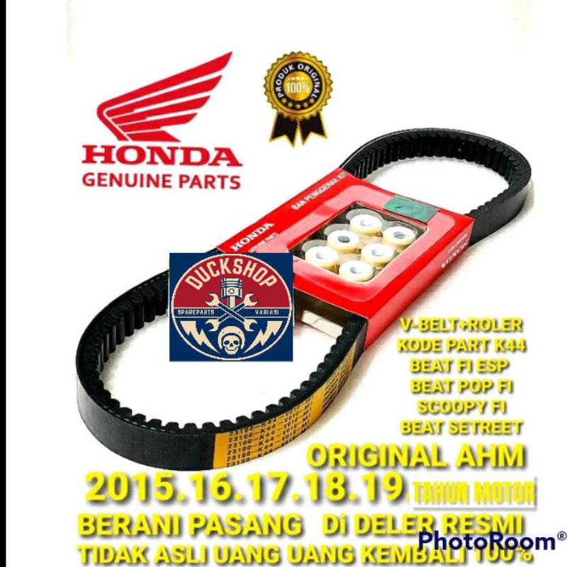 Pambel Plus Rollel AHM K44 Honda Beat fi esp Scoopy fi esp pop street 23100-K44-BAO ORIGINAL 100%
