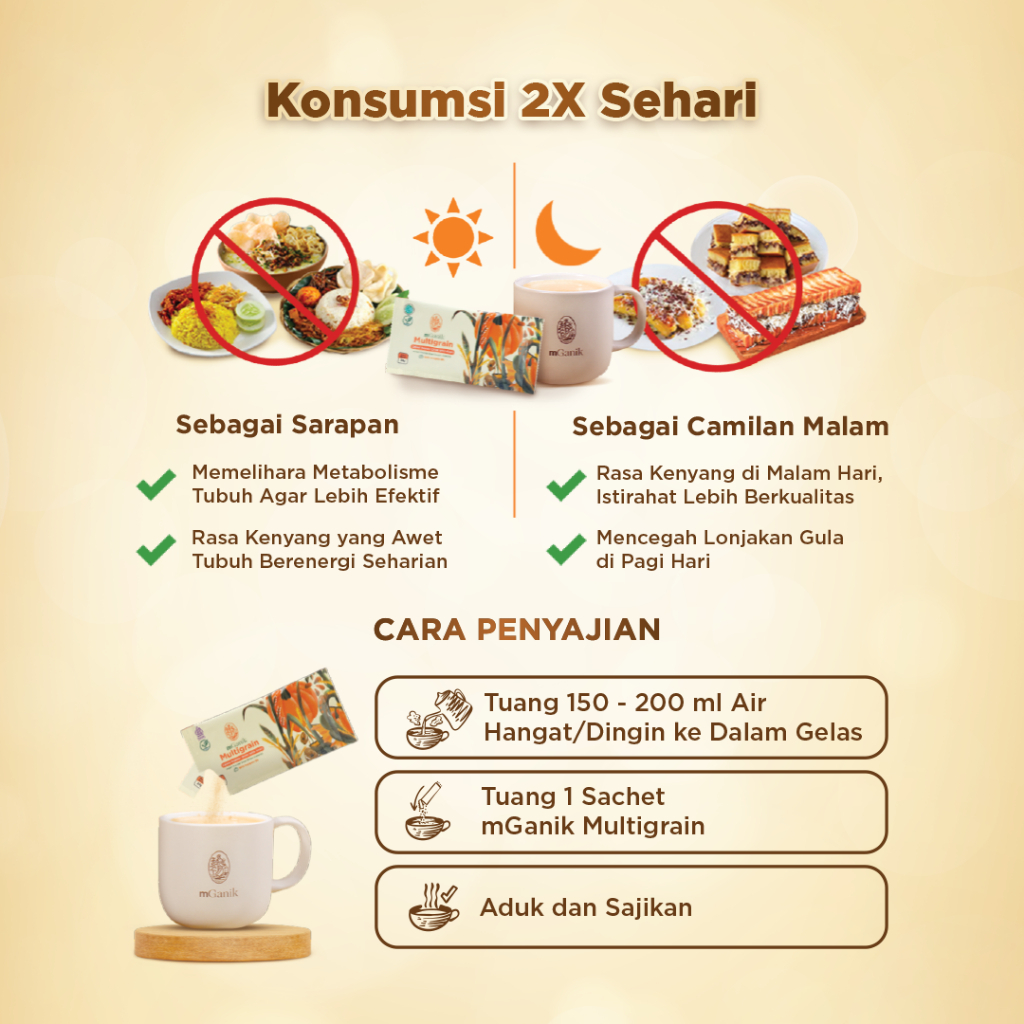 

QH (Varian) mGanik Multigrain Labu Kuning Metafiber 3 Peptide - m Ganik Superfood Mengurangi