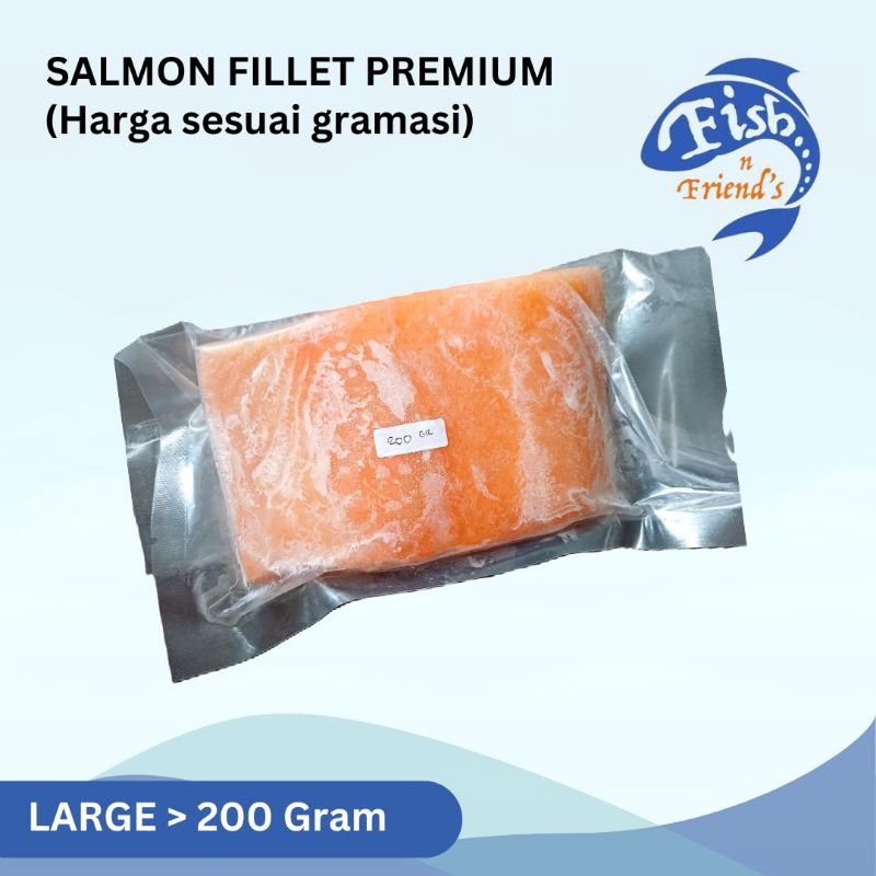

IKAN SALMON FILLET / ATLANTIC SALMON FROZEN - PREMIUM (Rp 31.000/100 gr) - UK. LARGE
