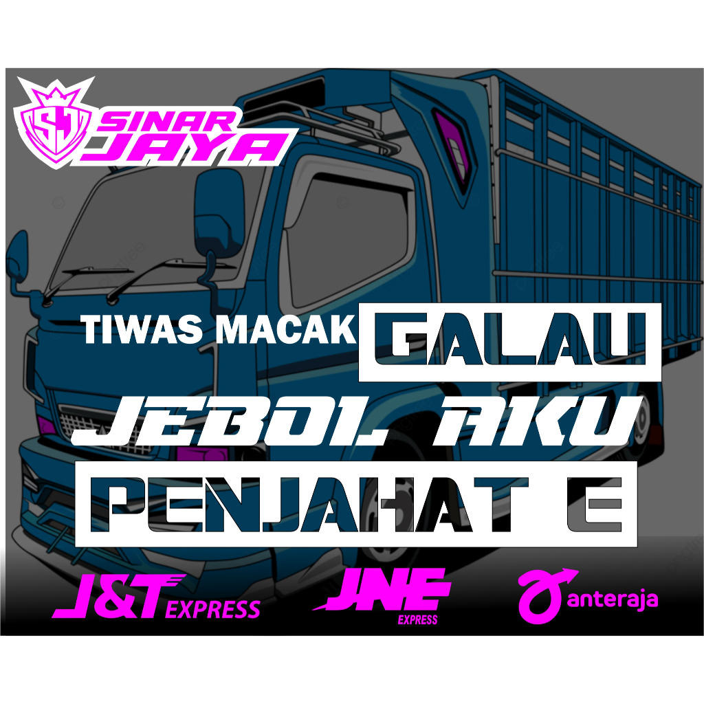 

STIKER VIRAL TIWAS MACAK GALAU STIKER CUTING VARIASI KACA MOBIL TRUK DAN PIK UP