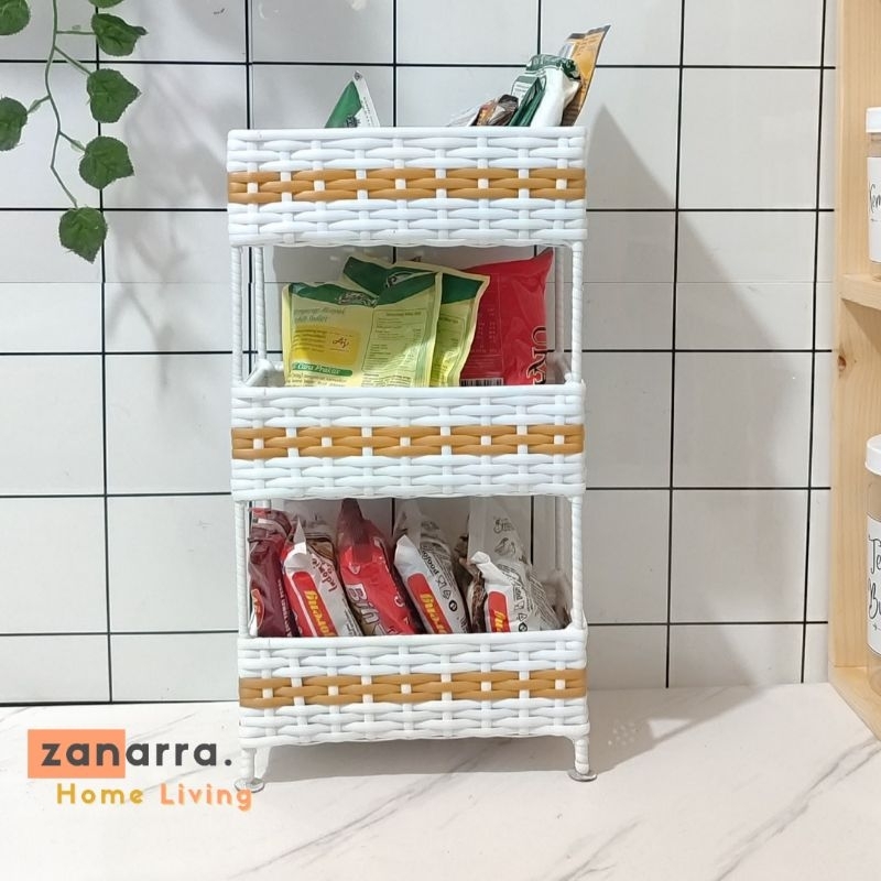 Rak Bawang Susun Warna Pink Tempat Bumbu Dapur Wadah Bawang Rak Dapur Multifungsi By Zanarra