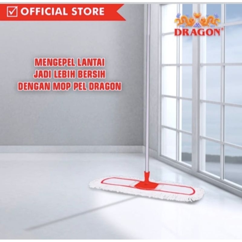 Sapu lobby / Pel lantai 60 cm / Mop Pel Dragon /  sapu lantai / kain pel / sapu loby