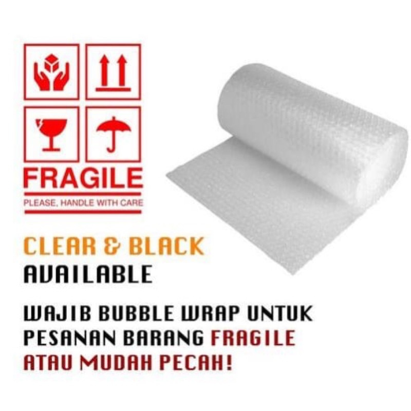 

tambahan bubble wrap untuk paket Super Extra safe packing