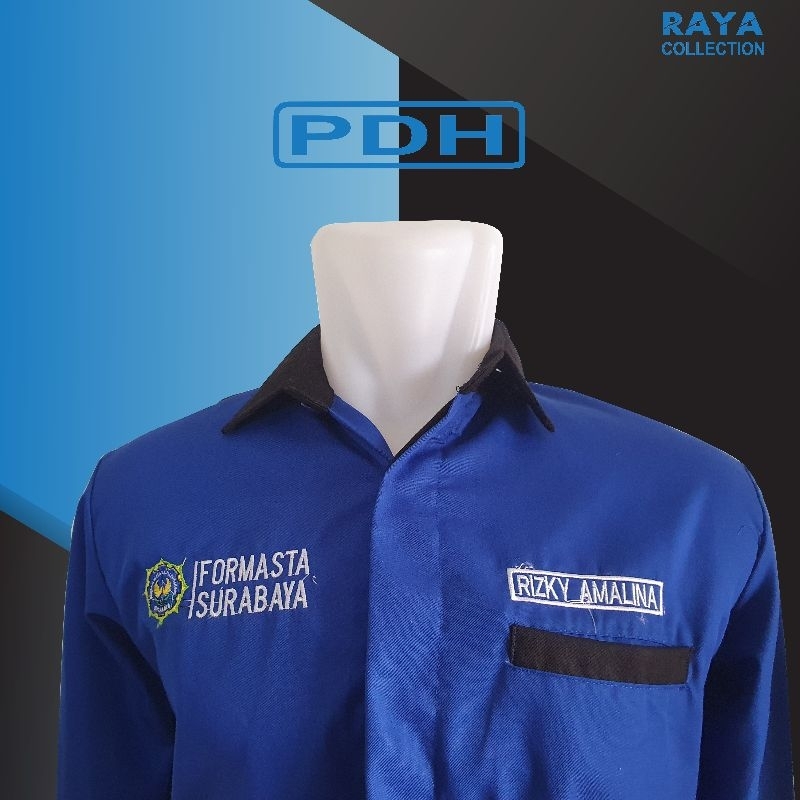 Baju Kemeja Lengan Panjang PDH/PDL - Custom Bordir - Nagata Drill