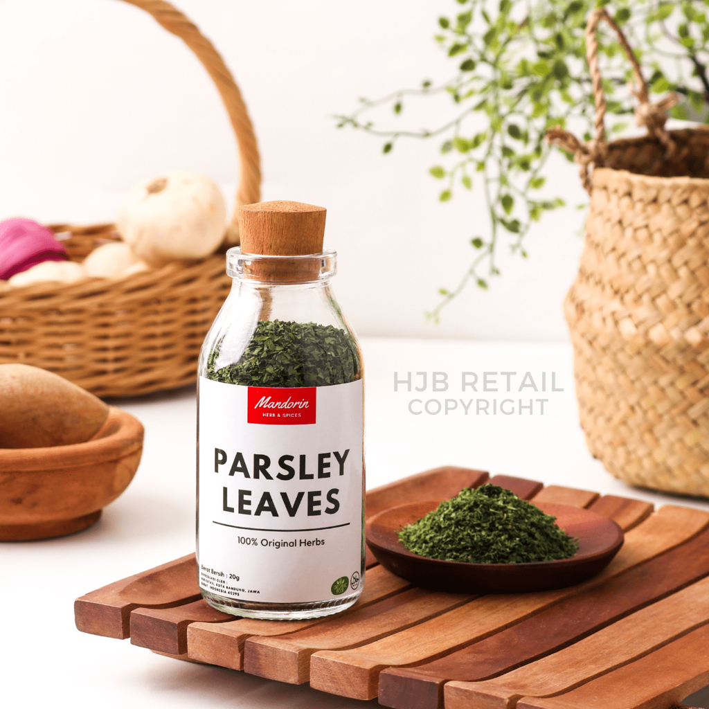 

MANDORIN Daun Parsley Kering Bubuk (USA) / Parsley Leaves / Bumbu Dapur Kualitas Premium