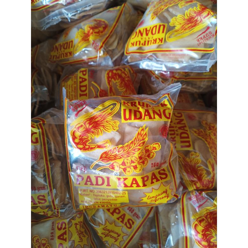 

Krupuk Udang Mentah Cap Padi Kapas