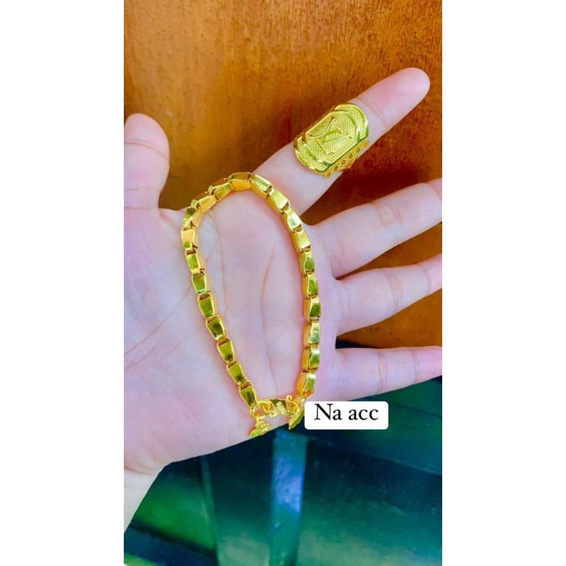 gelang padi 3 suku lapis mas