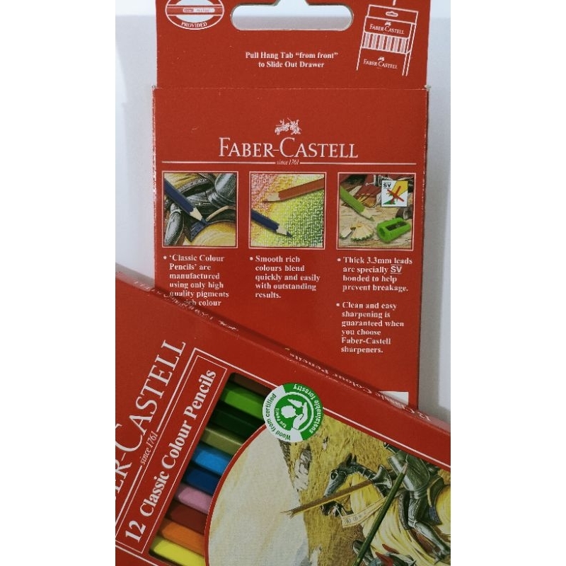 

Pensil warna fabercastell 12warna Classic Colour Pencils 115852